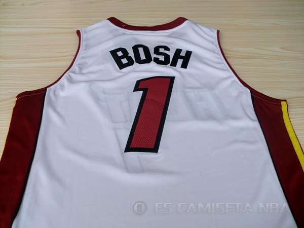 Camiseta Bosh #1 Miami Heat Blanco - Haga un click en la imagen para cerrar